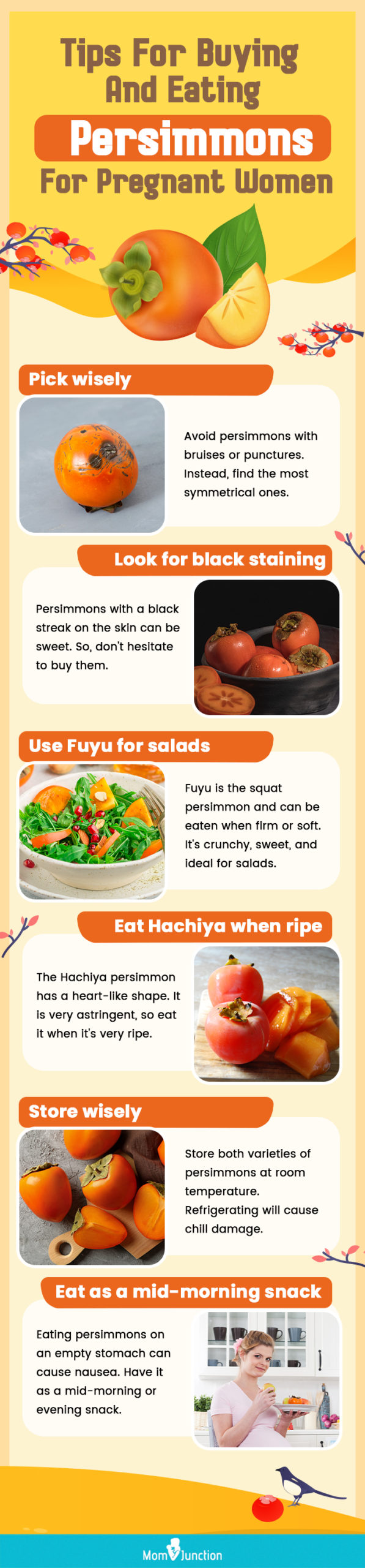 tips for buying and eating persimmons for pregnant women (infographic) 
