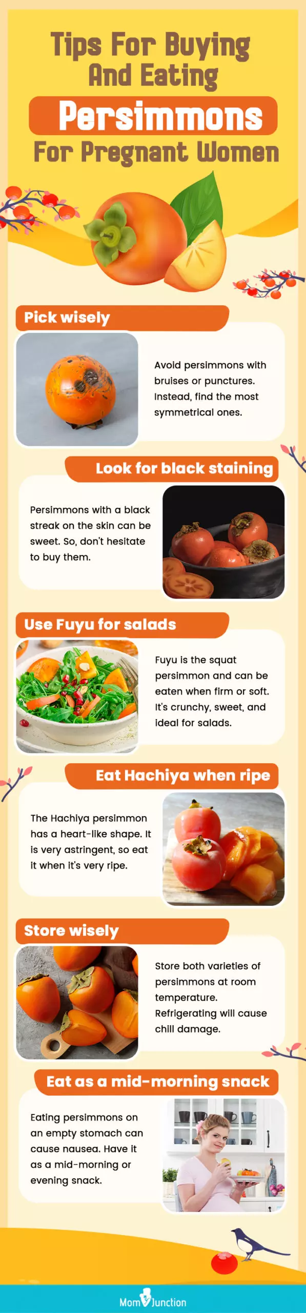 tips for buying and eating persimmons for pregnant women (infographic) 