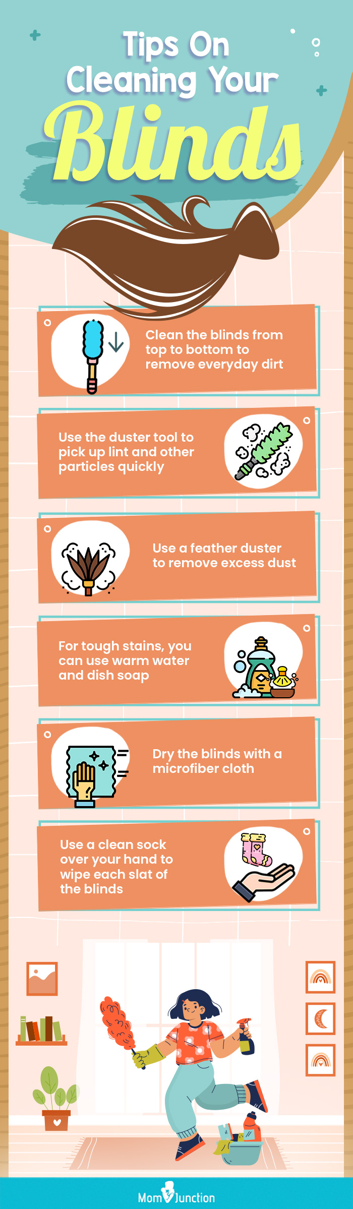 Tips On Cleaning Your Blinds (infographic)