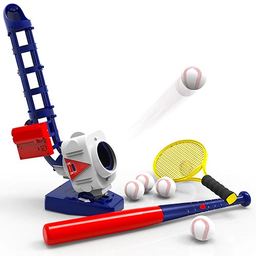 iPlay, iLearn 2-In-1 RC Baseball And Tennis Pitching Machine