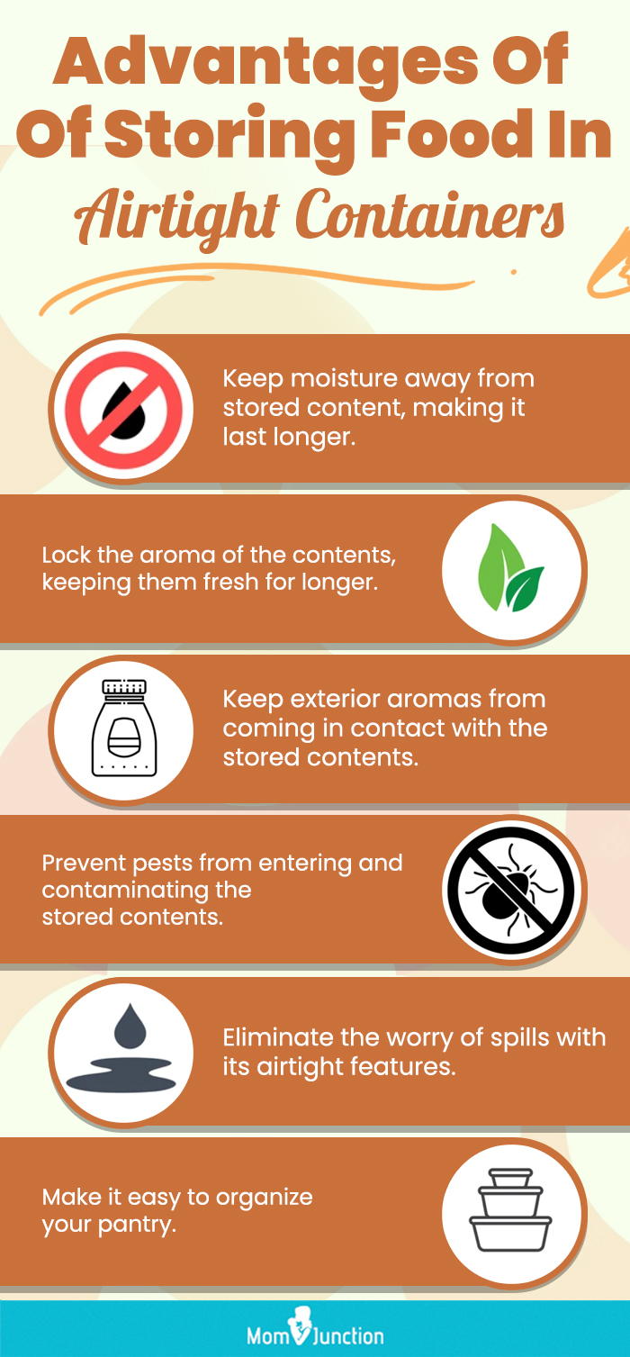 Advantages Of Storing Food In Airtight Containers (infographic)