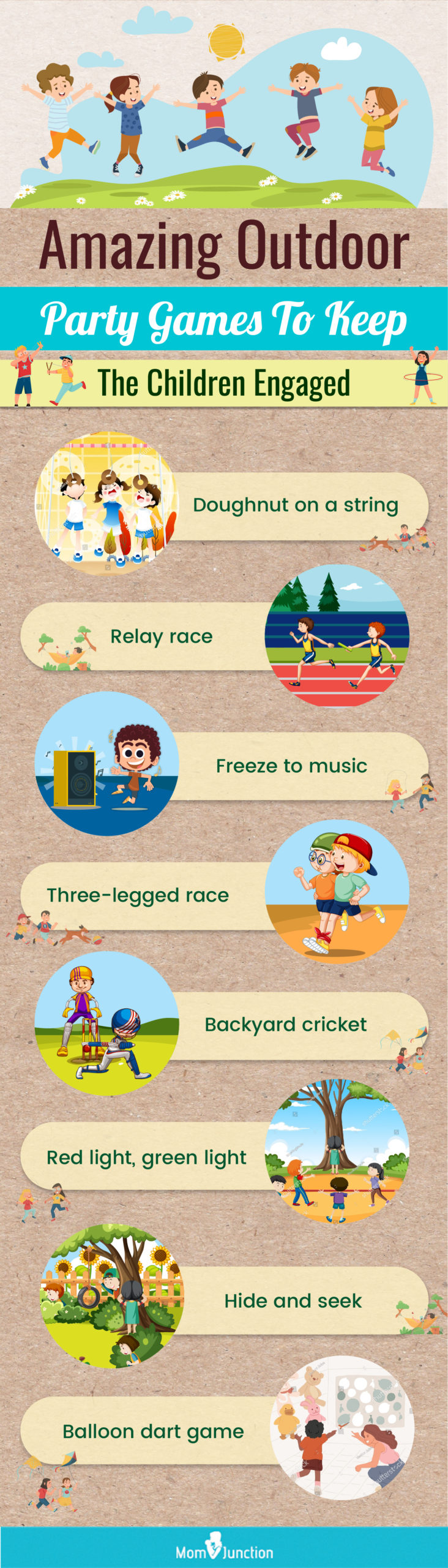 amazing outdoor party games to keep the children engaged (infographic)