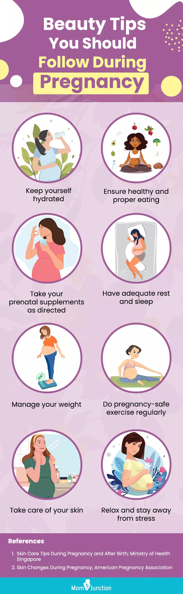 beauty tips you should follow during pregnancy (infographic) 