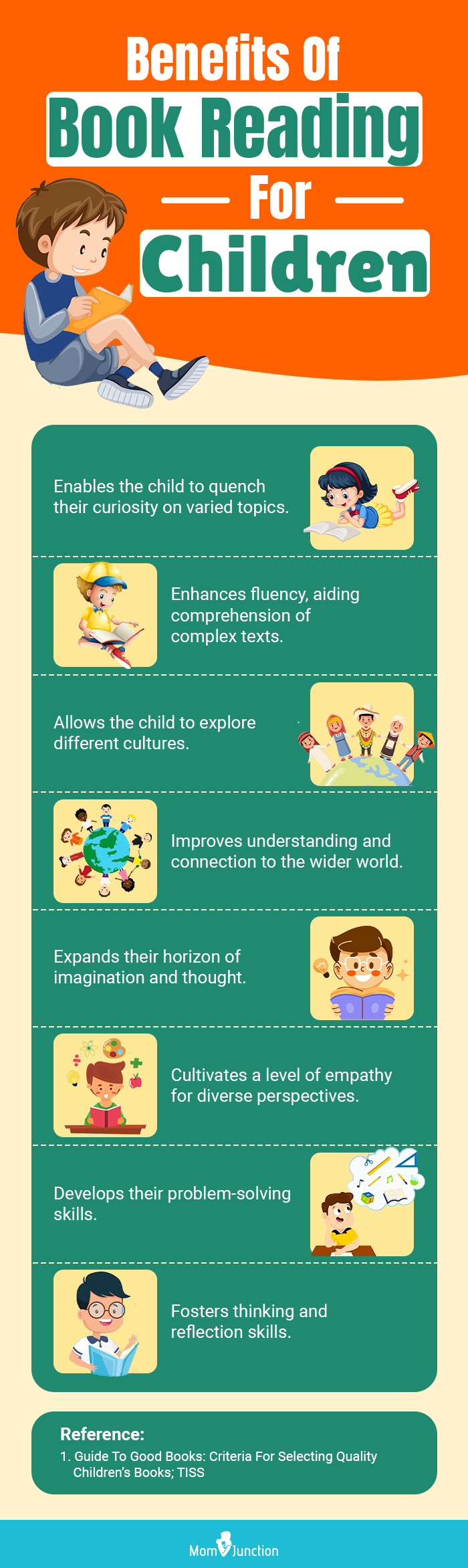 Benefits Of Book Reading For Children (infographic)