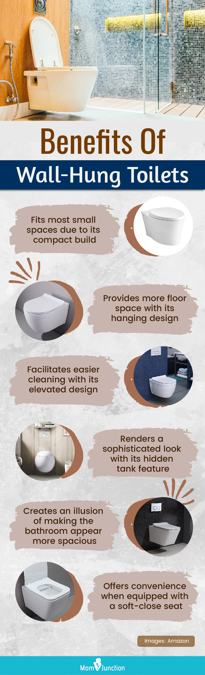 Benefits Of Wall Hung Toilets (infographic)