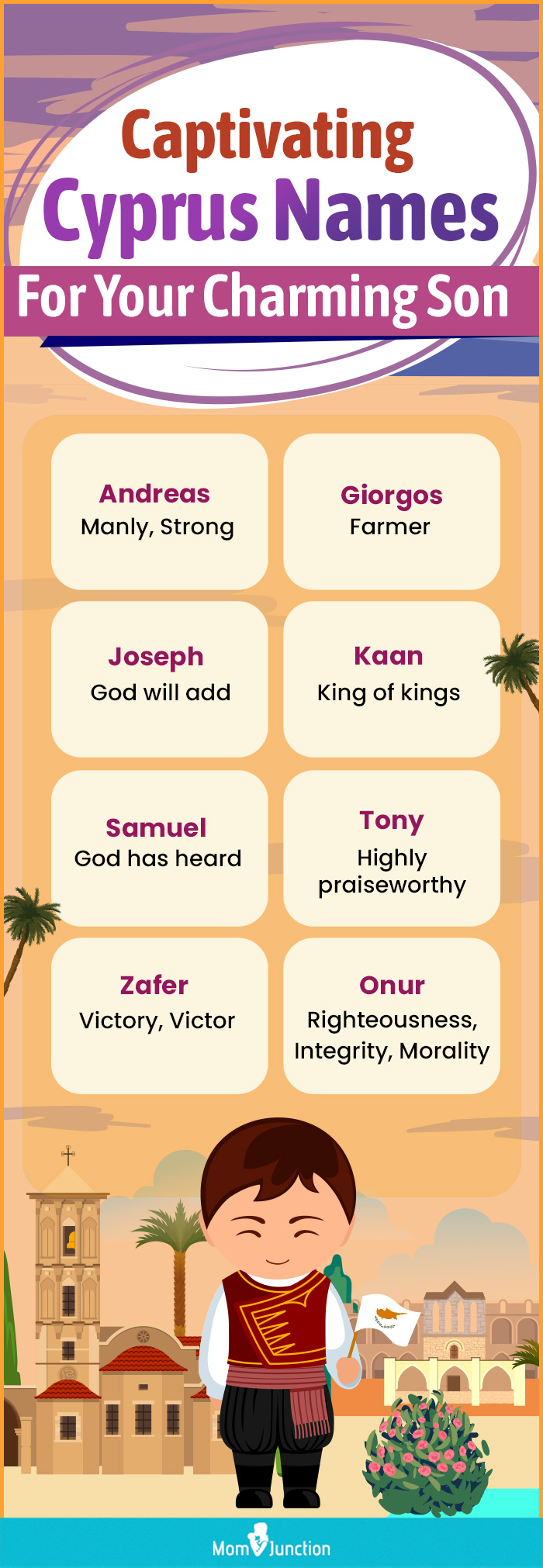 captivating cyprus names for your charming son (infographic)