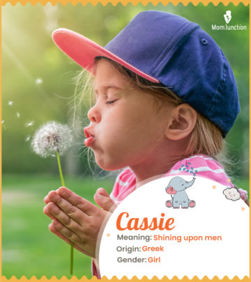 Cassie, a shining and unique name that exudes strength and confidence