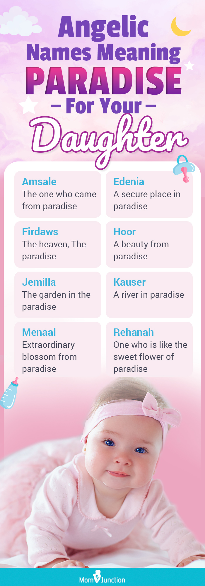 celestial names meaning paradise for your daughter (infographic)
