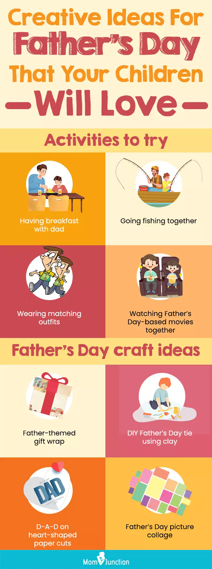 creative ideas for father s day that your children will love (infographic) 