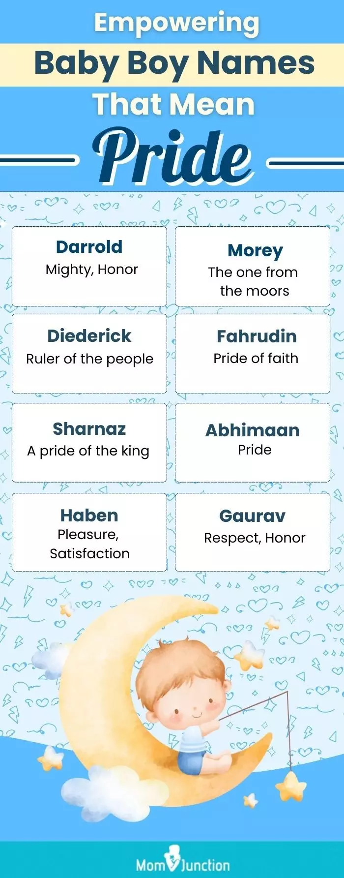 empowering baby boy names that mean pride (infographic)