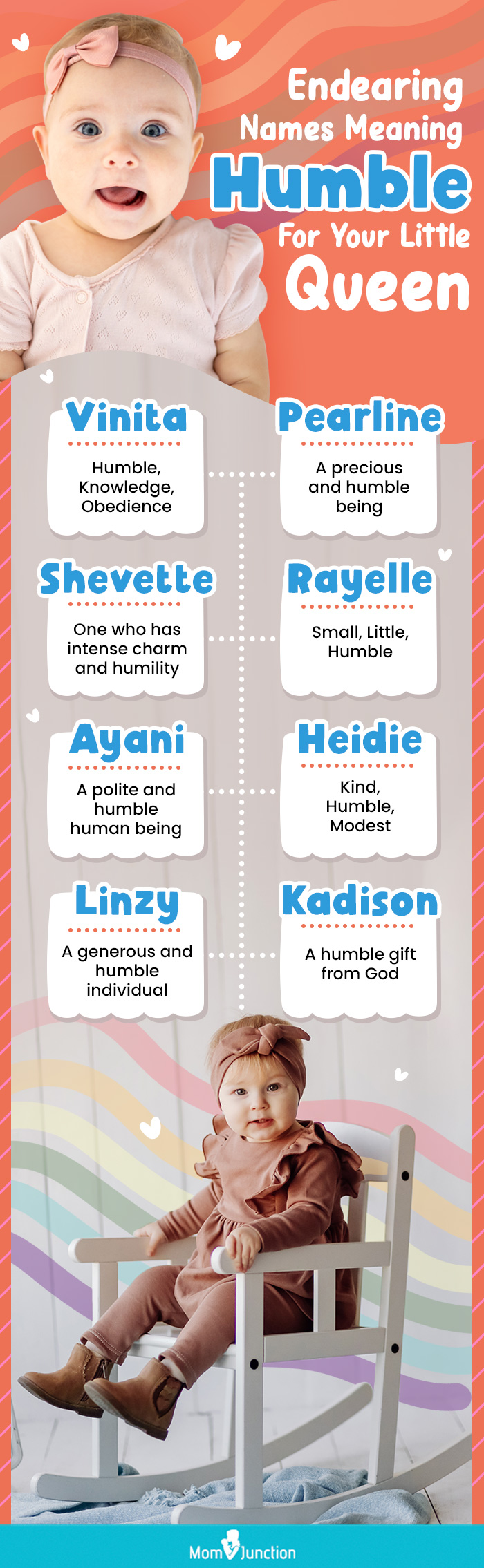 endearing names meaning humble for your little queen (infographic)