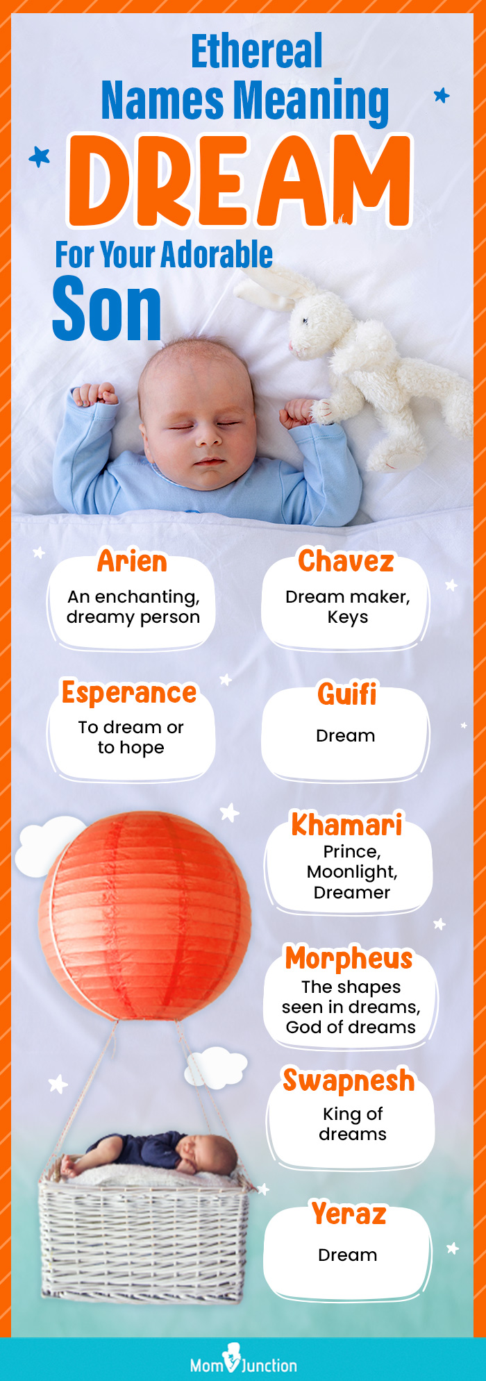 Ethereal Names Meaning Dream For Your Adorable Son (infographic)