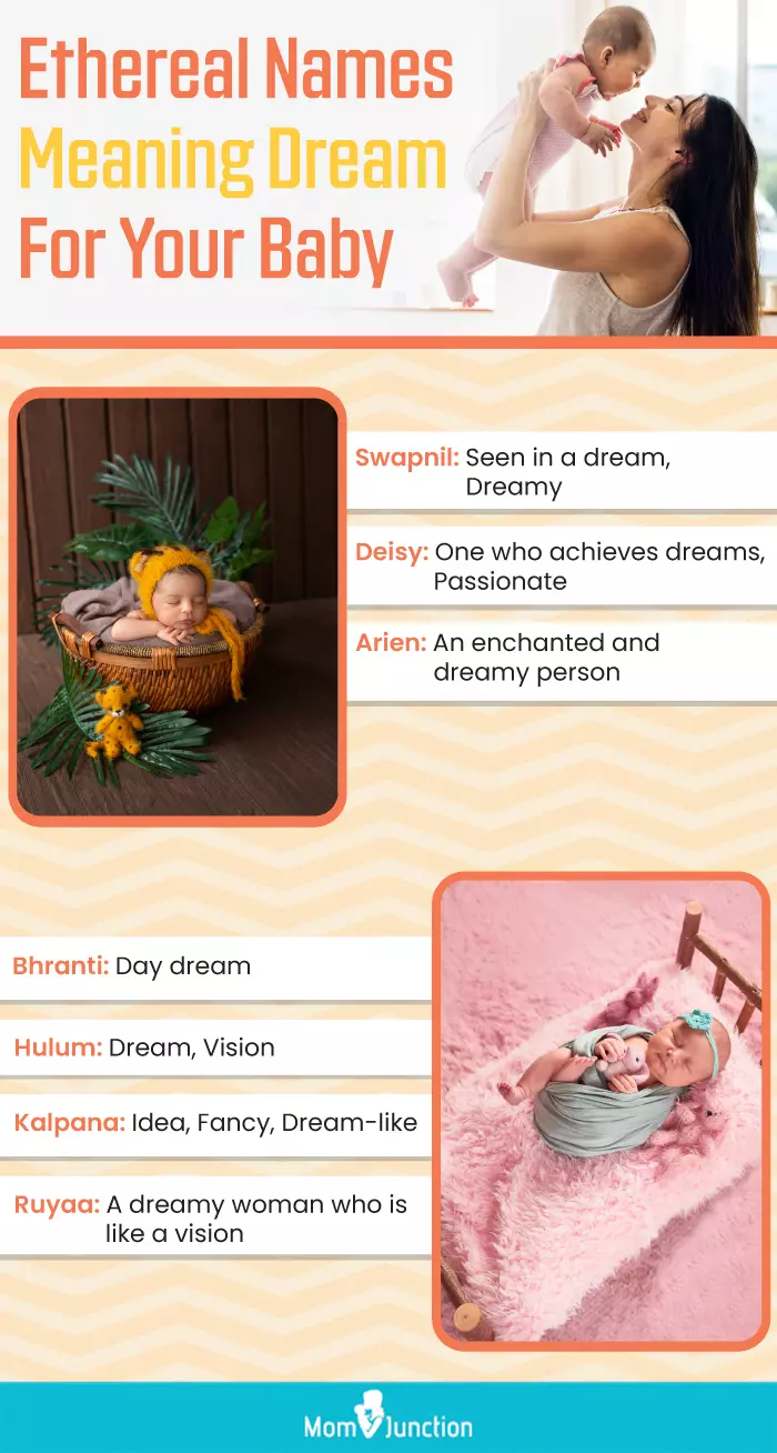 ethereal names meaning dream for your baby (infographic)