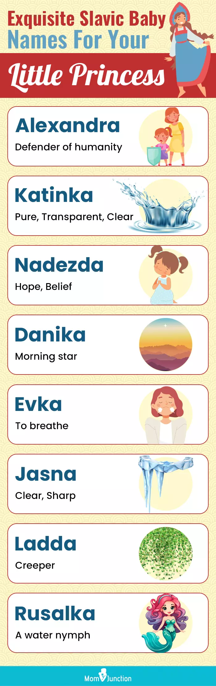 exquisite slavic baby names for your little princess (infographic)