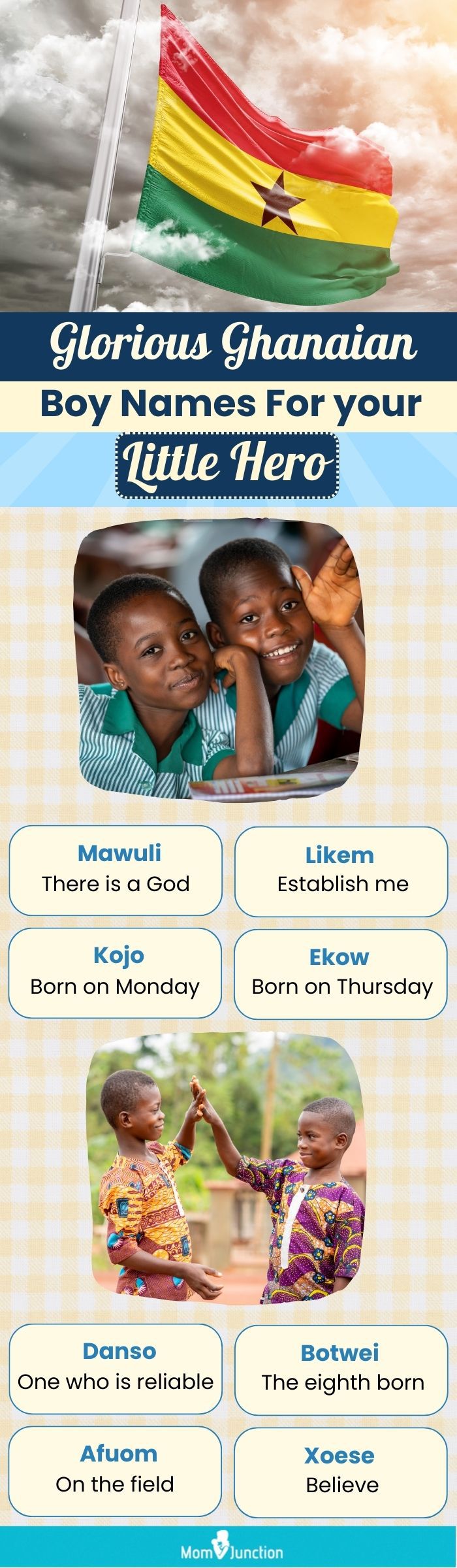 glorious ghanaian boy names for your little hero (infographic)