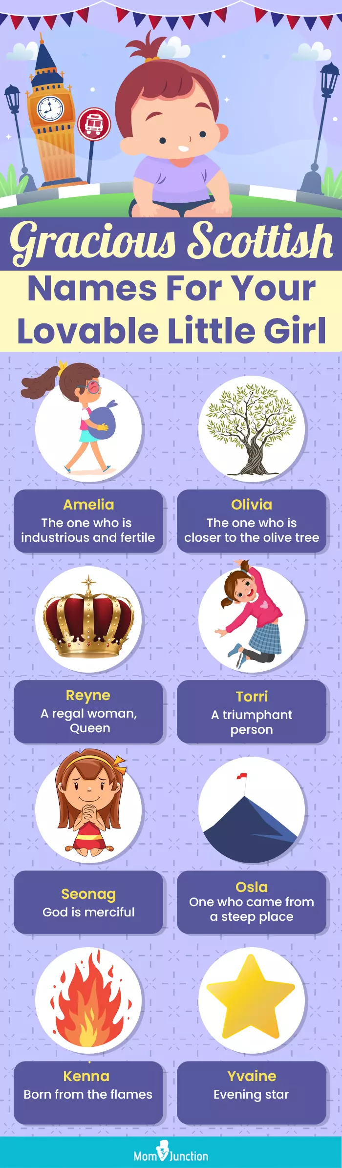 gracious scottish names for your lovable little girl (infographic)