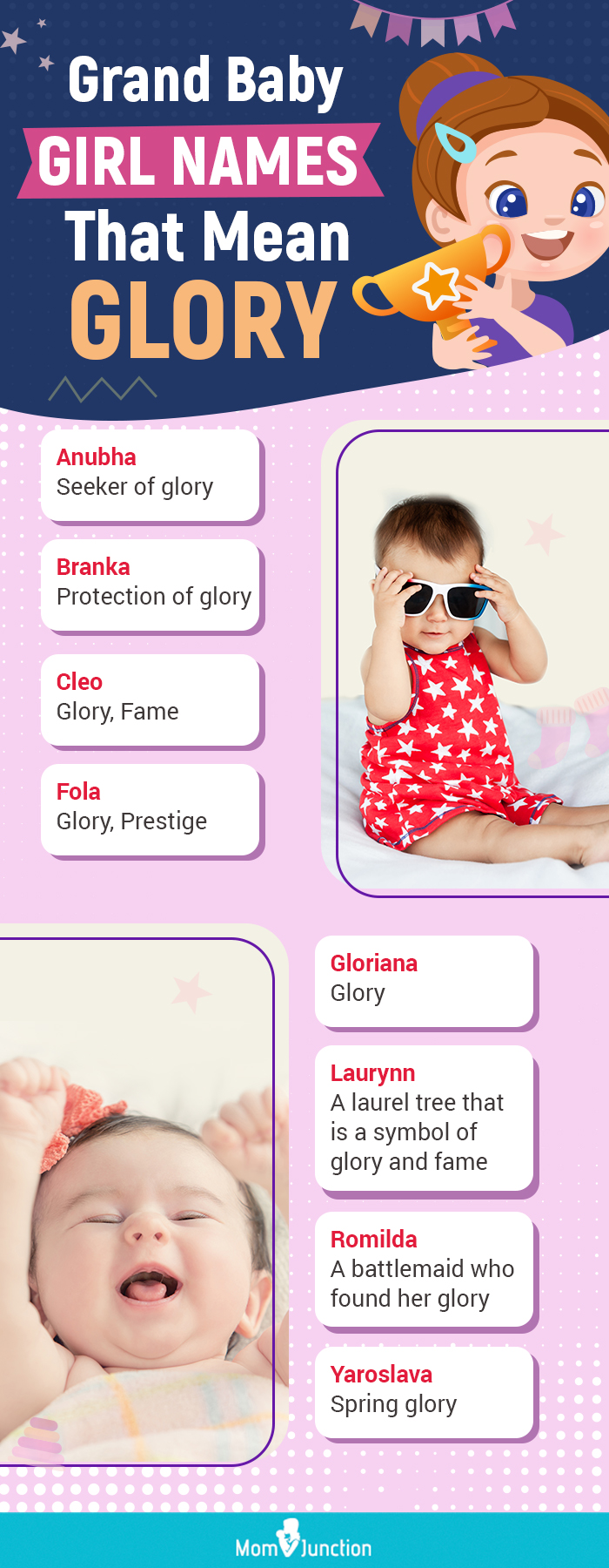 grand baby girl names that mean glory (infographic)