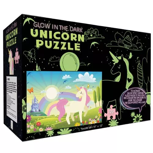 Hapinest Glow-in-The-Dark Unicorn Jigsaw Puzzle