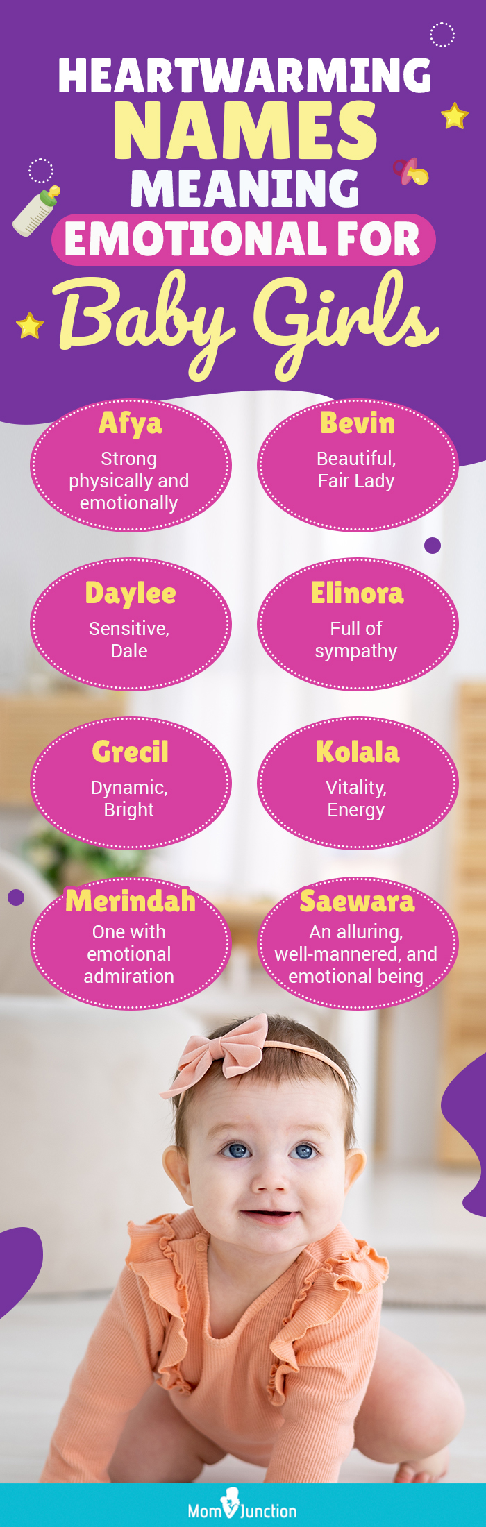 heartwarming names meaning emotional for baby girls (infographic)