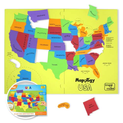 Imagimake Mapology USA With Capitals 