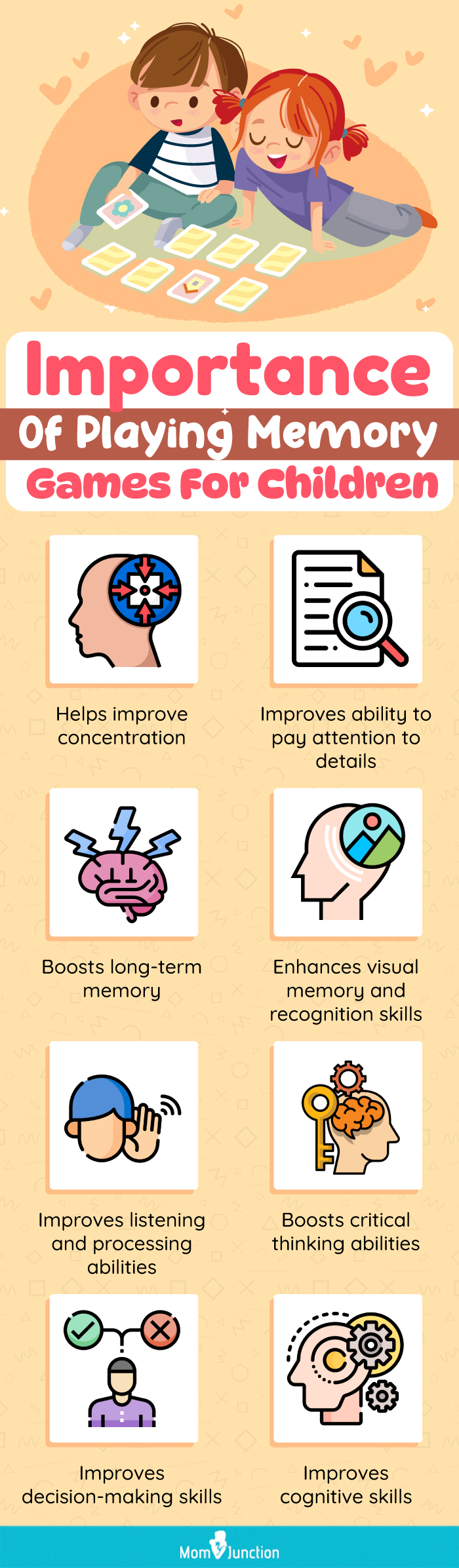  importance of playing memory games for children(infographic)