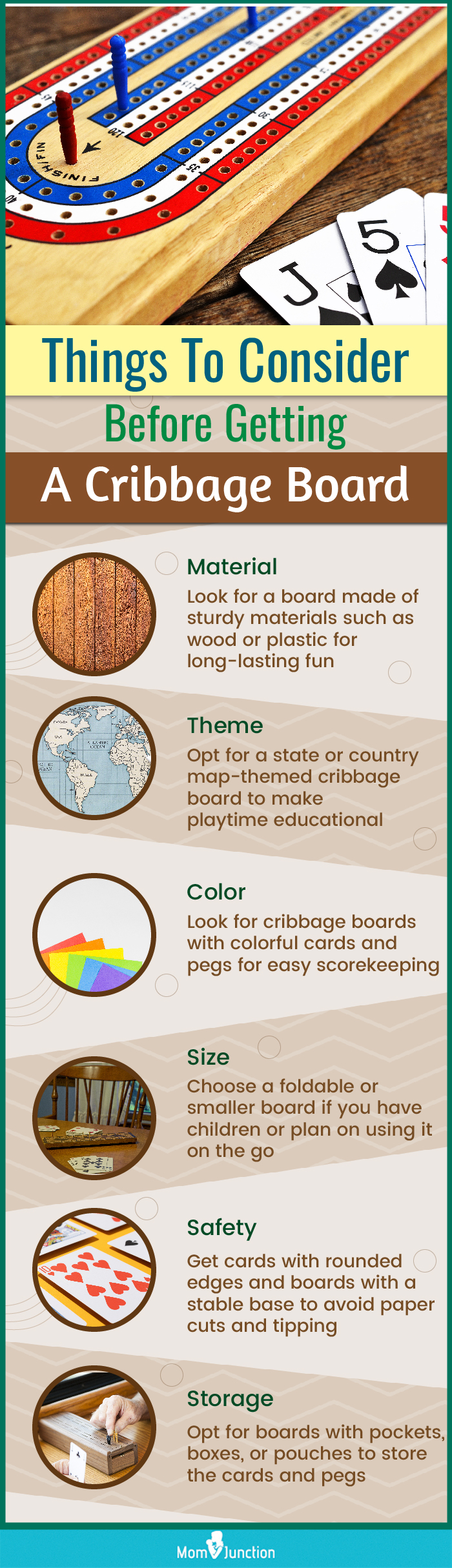 Things To Consider Before Getting A Cribbage Board (infographic)