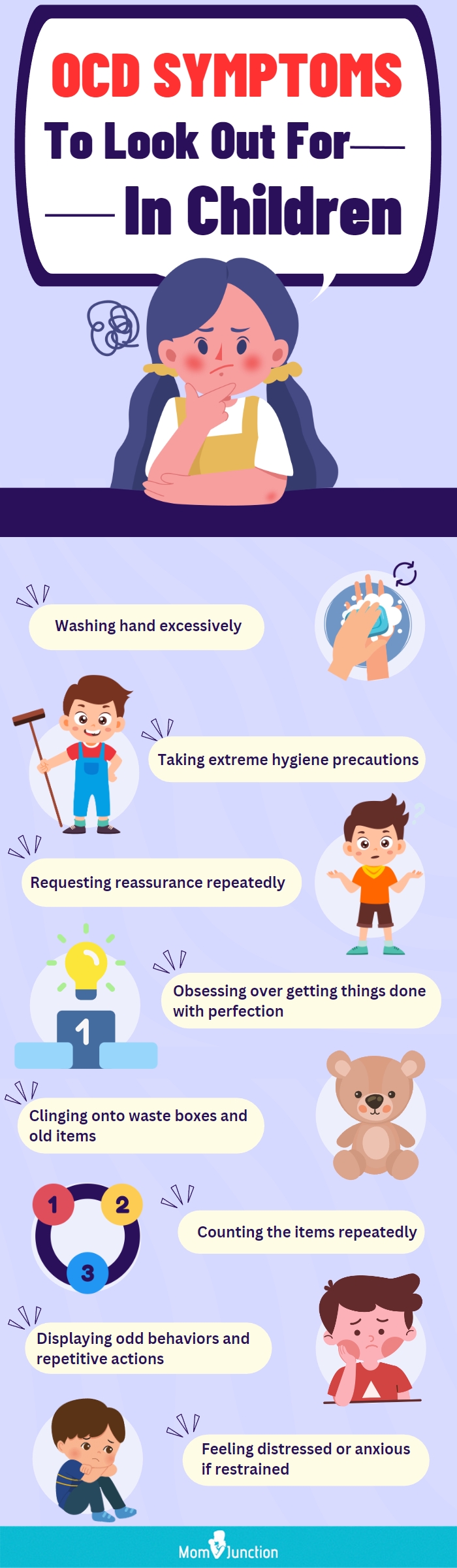 ocd symptoms to look out for in children (infographic)