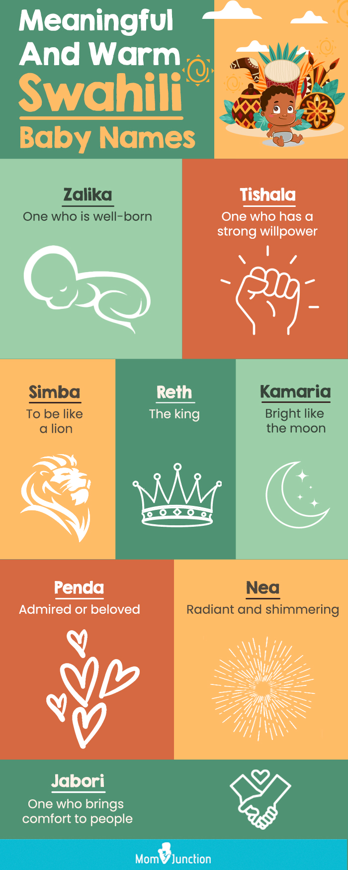 meaningful and warm swahili baby names (infographic)