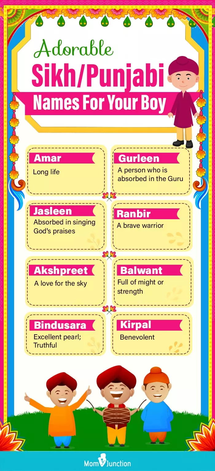 adorable sikh punjabi names for your boy (infographic)