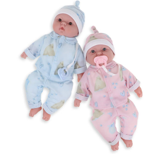 JC Toys Twins Realistic Soft Body Baby Dolls – Twins Caucasian