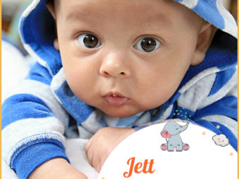Jett, unique name meaning jet black or gemstone