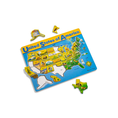 Melissa & Doug The United States Of America Wooden Puzzle