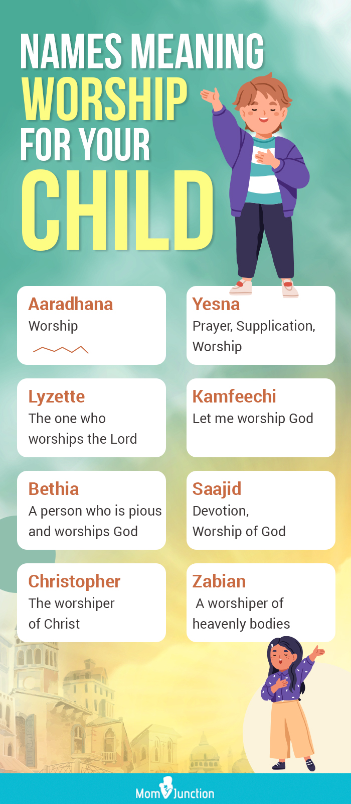 names meaning worship for your heavenly child (infographic)