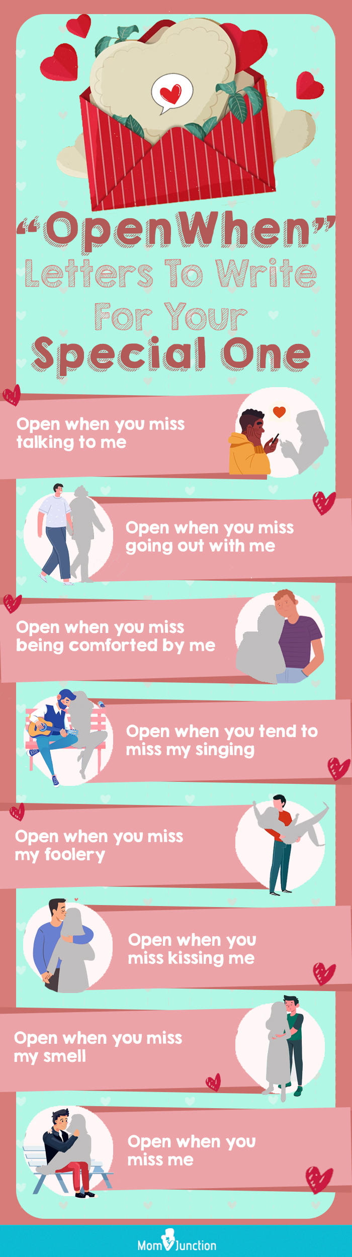 open when letters to write for your special one (infographic)