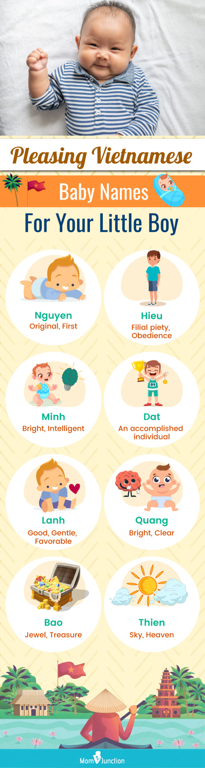 pleasing vietnamese baby names for your little boy (infographic)