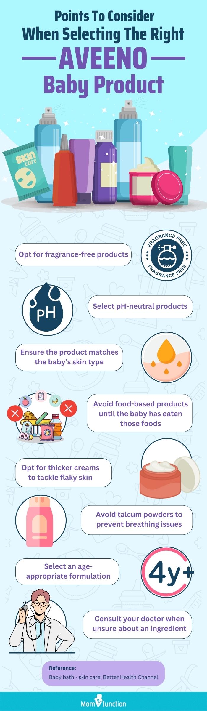 Points To Consider When Selecting The Right Aveeno Baby Product (infographic)