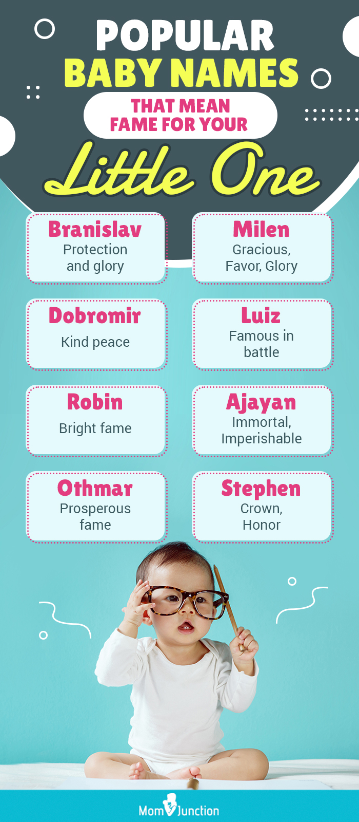 popular baby names that mean fame for your little one (infographic)