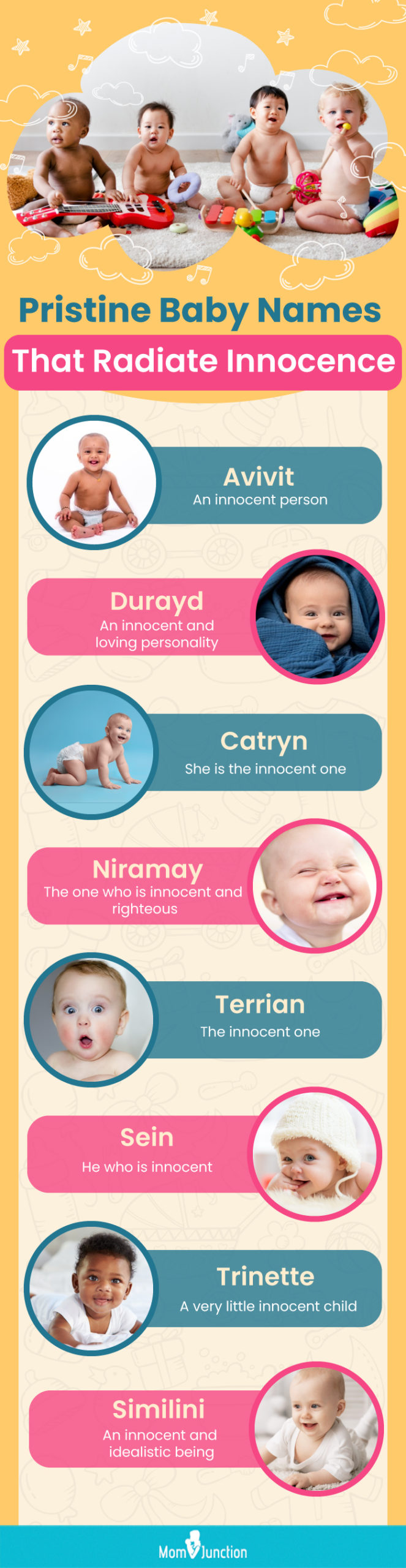 pristine baby names that radiate innocence (infographic)