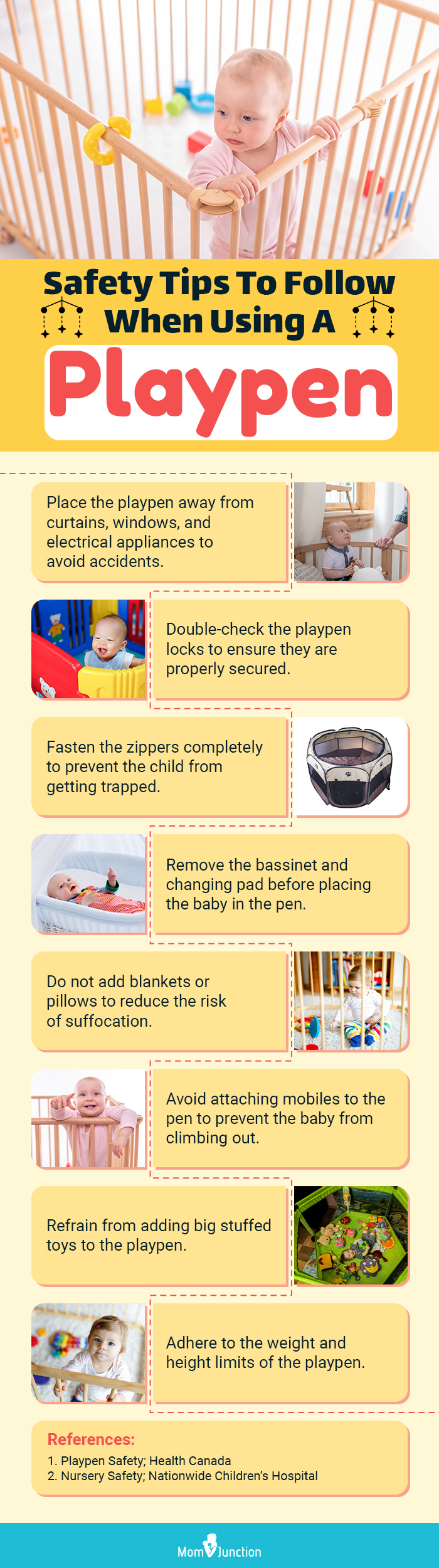 Safety Tips To Follow When Using A Playpen (infographic)