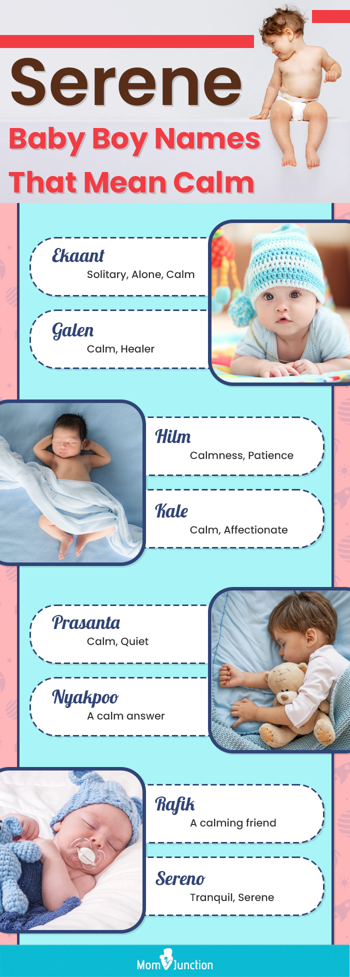 serene baby boy names that mean calm (infographic)