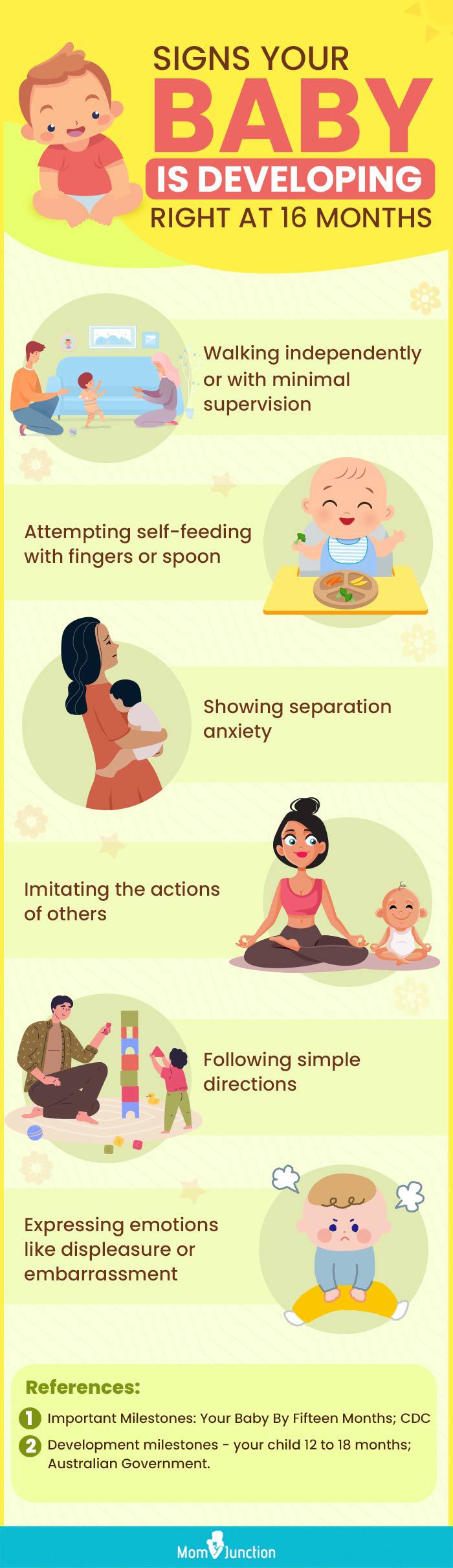 signs your baby is developing right at 16 months (infographic) 