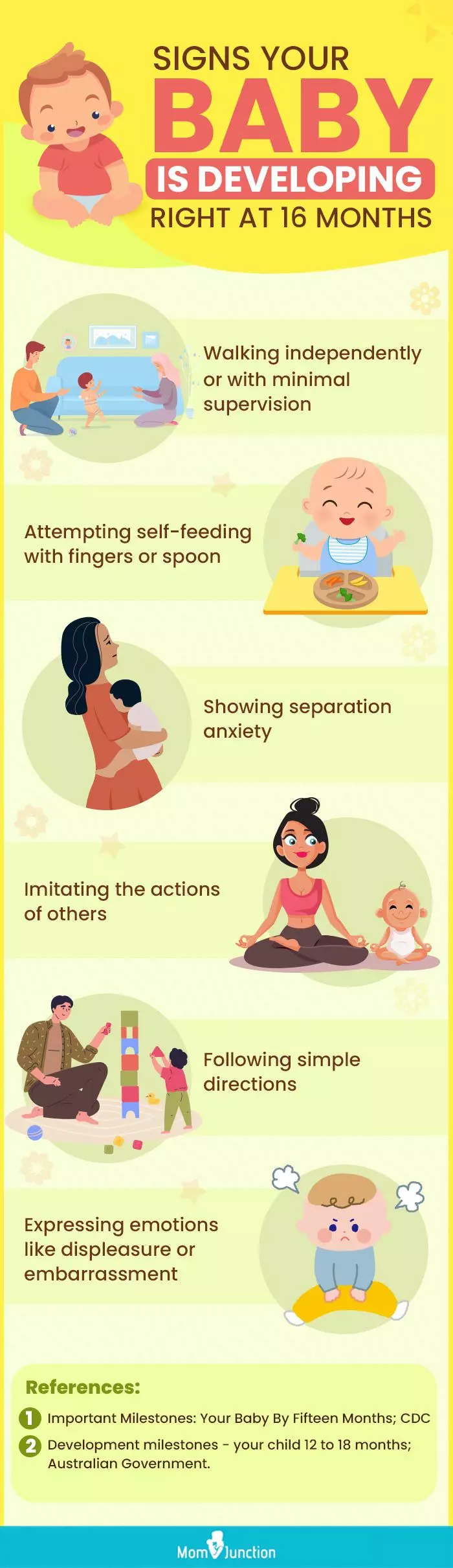 signs your baby is developing right at 16 months (infographic) 