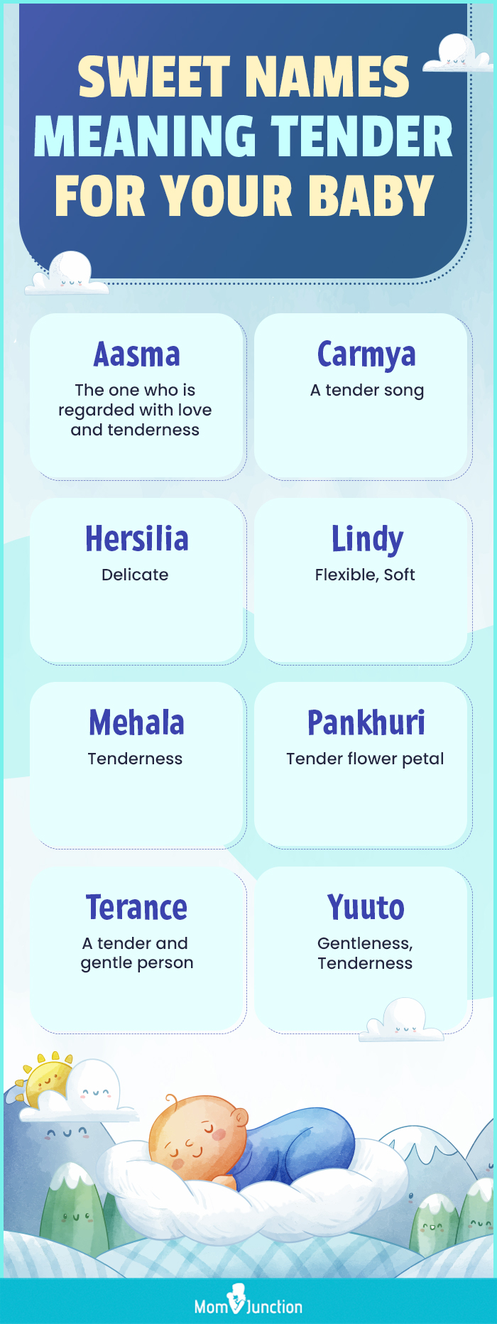 Sweet Names Meaning Tender For Your Baby (infographic)
