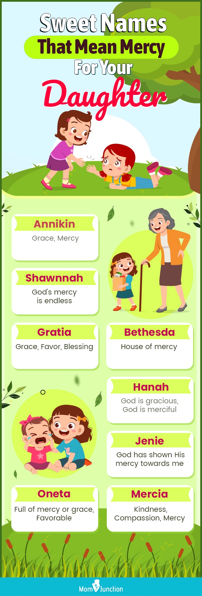 sweet names that mean mercy for your daughter (infographic)