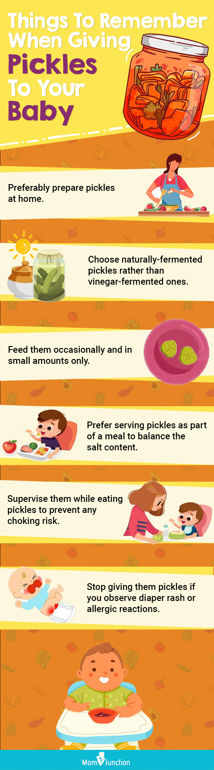 things to remember when giving pickles to your baby (infographic) 