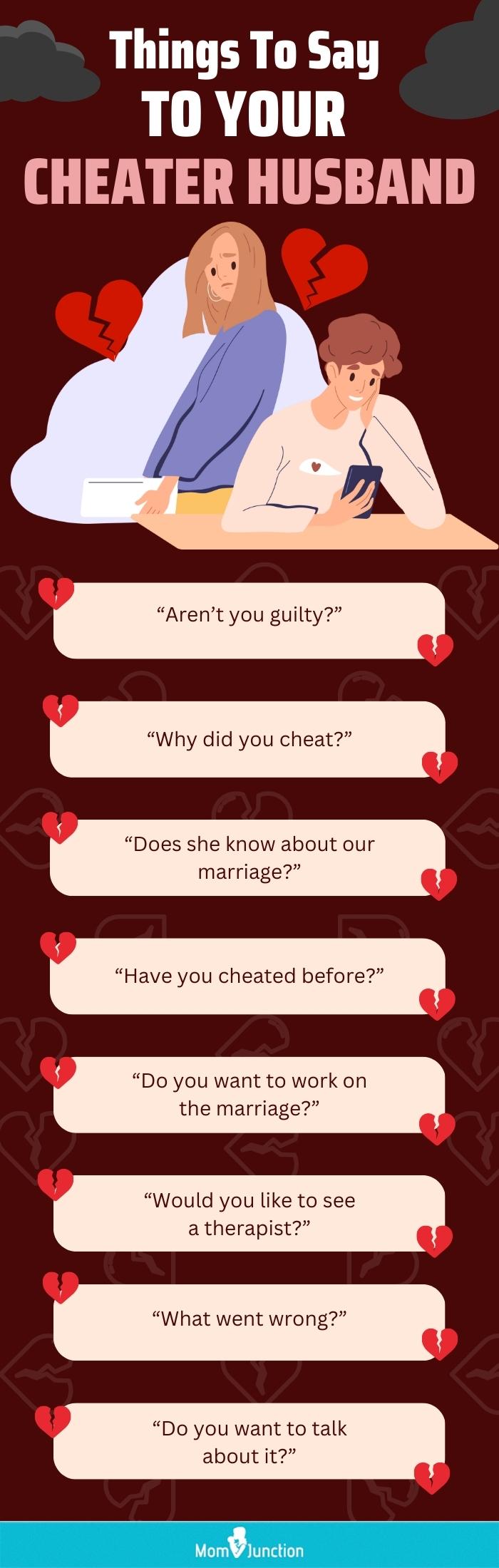things to say to your cheater husband(infographic)