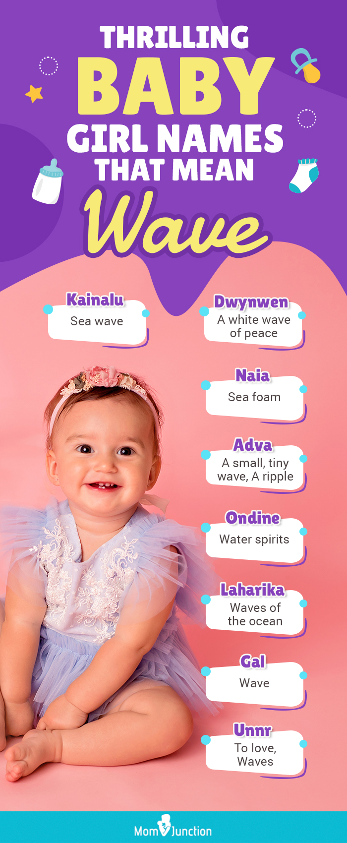thrilling baby girl names that mean wave (infographic)
