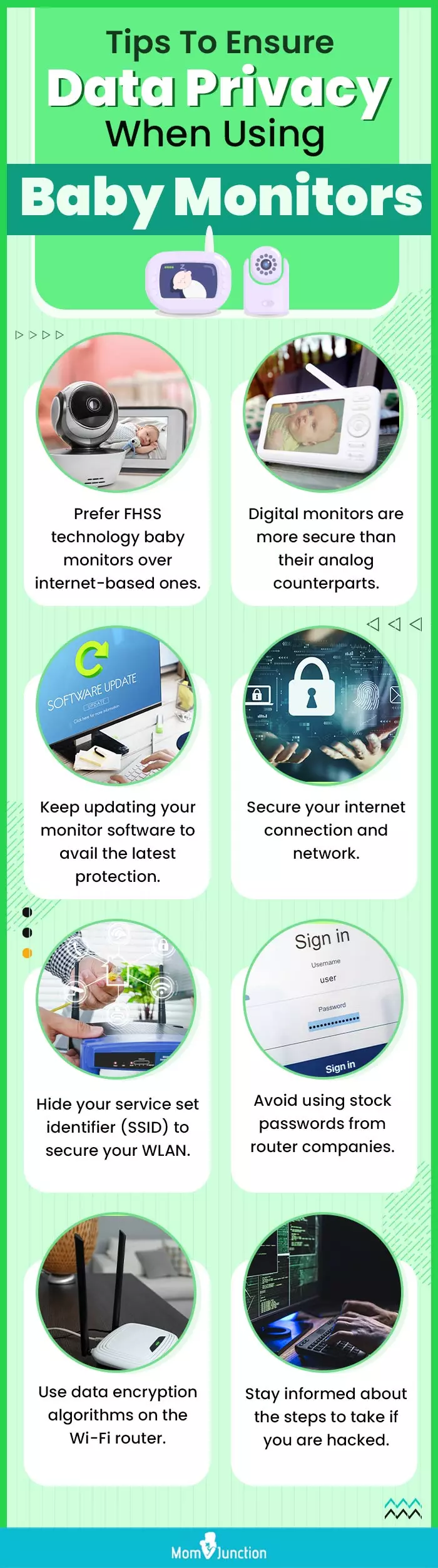 Tips To Ensure Data Privacy When Using Baby Monitors (infographic)