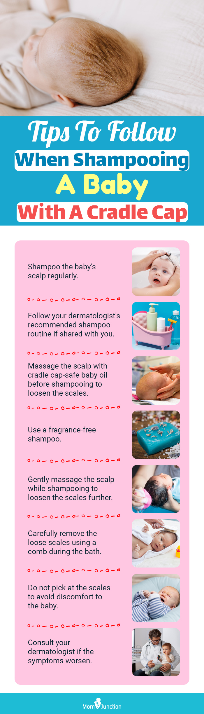 Tips To Follow When Shampooing A Baby With A Cradle Cap (infographic)