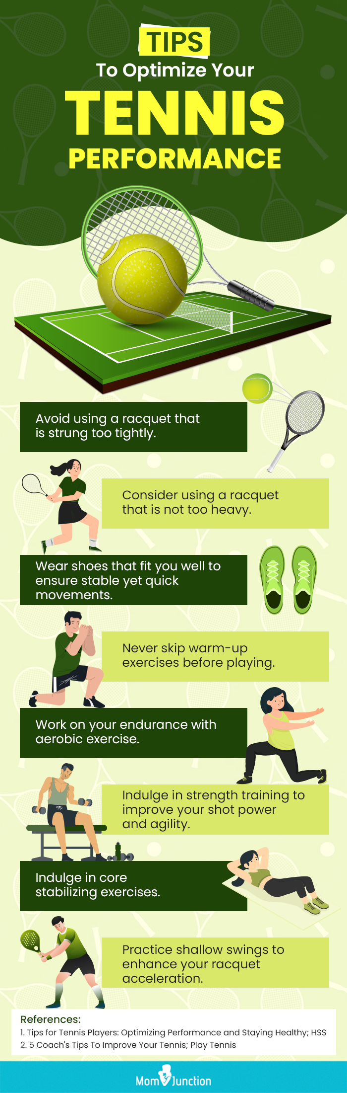 Tips To Optimize Your Tennis Performance (infographic)